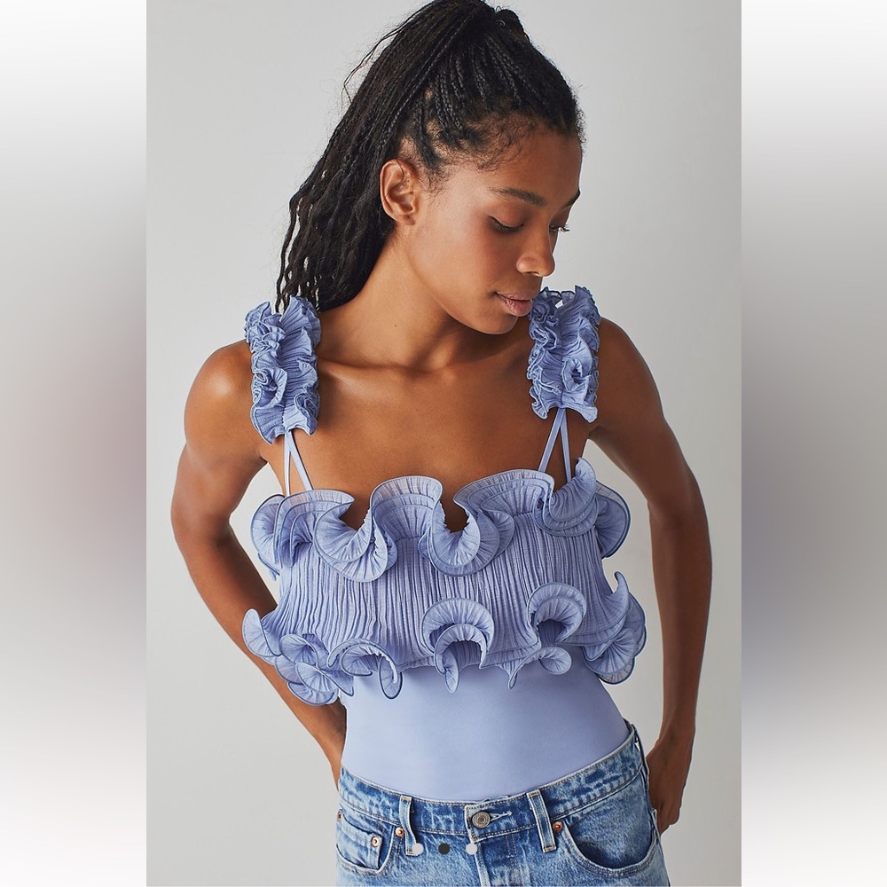 Free people ruffle body suit